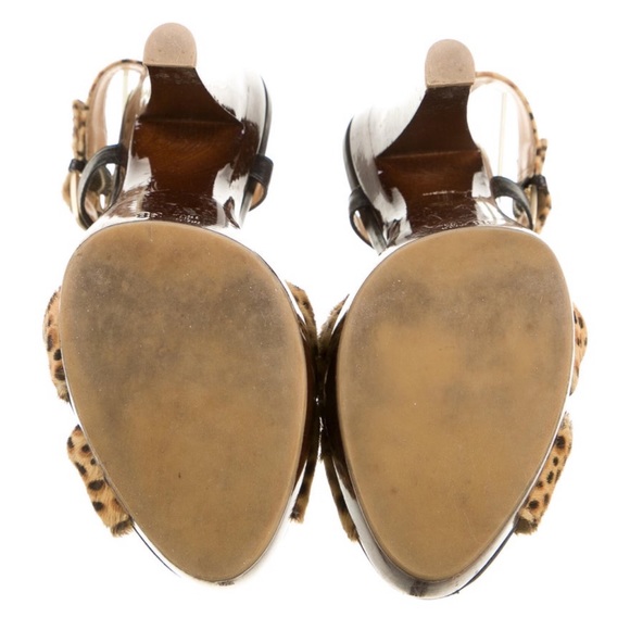 Jerome C. Rousseau Pony Hair Slingback Heels - Picture 5 of 6